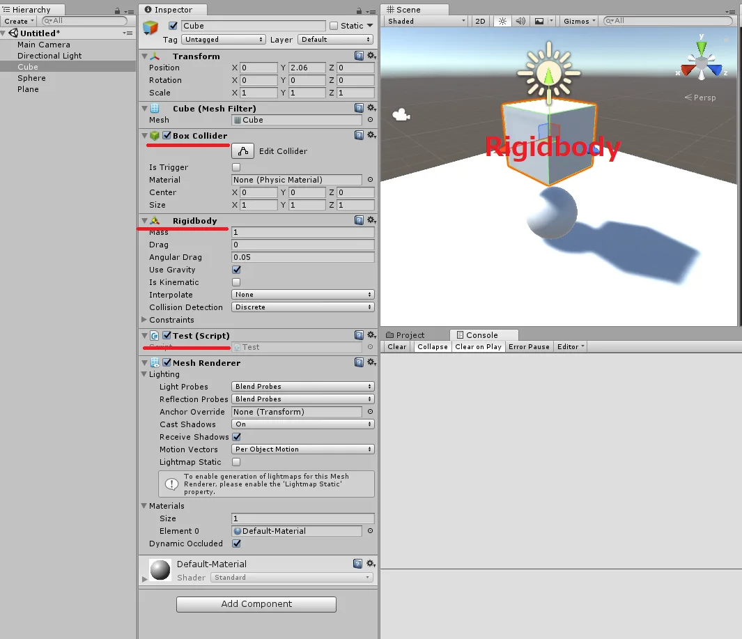 【Unity, Collision, Trigger】衝突したオブジェクトを破壊する「OnCollisionEnter」「OnTriggerEnter」