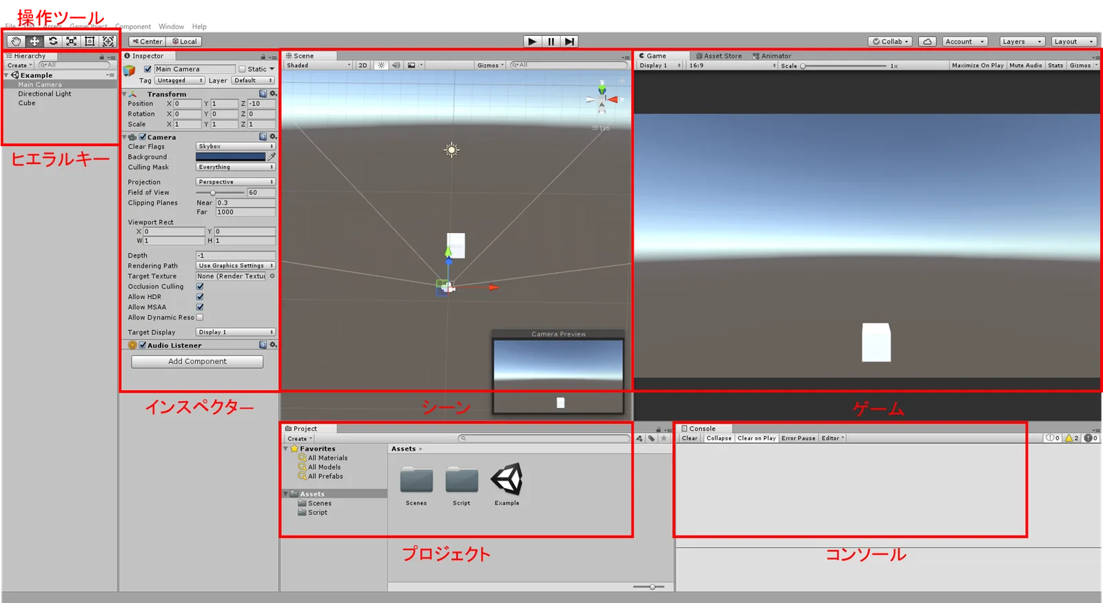 【忙しい人のためのUnity入門講座】エディタの構成について